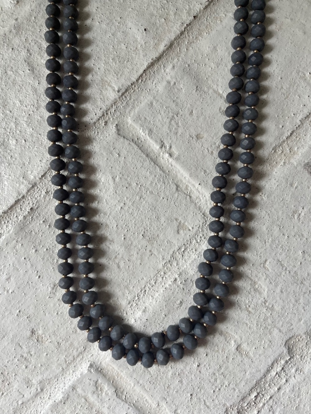 60” Long Strand Beaded Necklace — nice quality